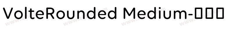 VolteRounded Medium字体转换